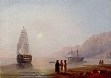 A Conversation On The Shore Dusk by Ivan Constantinovich Aivazovsky